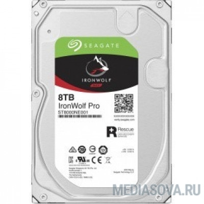 Жесткий диск 8TB Seagate Ironwolf Pro (ST8000NE001) SATA 6.0Gb/s, 7200 rpm, 256mb buffer, 3.5