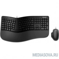 Microsoft Клавиатура + мышь Ergonomic Keyboard Kili & Mouse LionRock клав:черный мышь:черный USB
