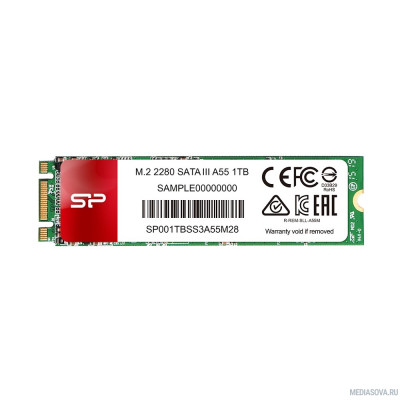 Твердотельный диск 128GB Silicon Power A55, M.2 2280 SP128GBSS3A55M28