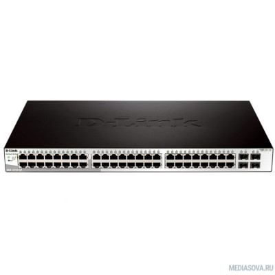  D-Link DGS-1210-52/F3A Настраиваемый коммутатор WebSmart с 48 портами 10/100/1000Base-T и 4 комбо-портами 100/1000Base-T/SFP