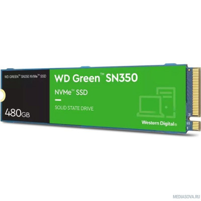  Накопитель SSD WD Original PCI-E x4 480Gb WDS480G2G0C Green SN350 M.2 2280