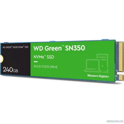  Накопитель SSD WD Original PCI-E x4 240Gb WDS240G2G0C Green SN350 M.2 2280