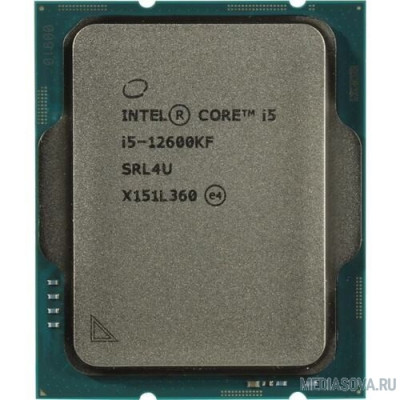  Процессор CPU Intel Core i5-12600KF Alder Lake OEM 3.7 ГГц/ 4.9 ГГц в режиме Turbo, 20MB, LGA1700