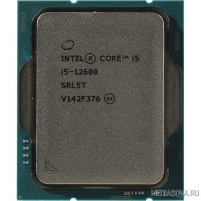  Процессор CPU Intel Core i5-12600 Alder Lake BOX 3.3 ГГц/ 4.8 ГГц в режиме Turbo, 18MB, Intel UHD Graphics 770, LGA1700