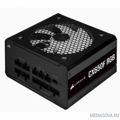 Блок питания Corsair CX650F CP-9020217-EU CX650F 80+ gold (24+4+4pin) APFC 120mm fan 6xSATA Cab Manag RTL