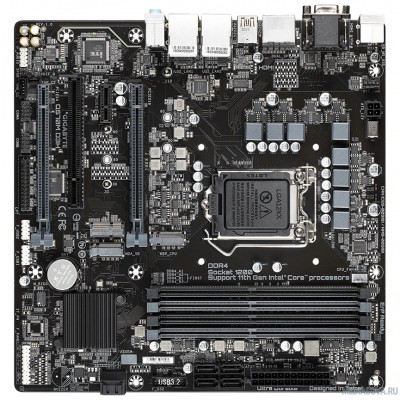 Материнская плата Gigabyte Q570M D3H, Socket 1200, Intel®Q570, 4xDDR4-3200, D-SUB+HDMI+DP+DP, 2xPCI-Ex16, 1xPCI-Ex1, 1xPCI, 6xSATA3(RAID 0/1/5/10), 2xM.2, 8Ch Audio, 2xGLan, (2+4)xUSB2.0, (5+2)xUSB3.2, (1+0)xUSB3