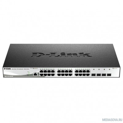  D-Link DGS-1210-28X/ME/B2B Управляемый коммутатор 2 уровня с 24 портами 10/100/1000Base-T и 4 портами 10GBase-X SFP+