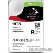18TB Seagate Ironwolf Pro (ST18000NE000) SATA 6 Гбит/с, 7200 rpm, 256mb buffer, для NAS, 24x7