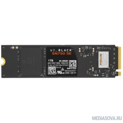  Накопитель SSD WD Original PCI-E 4.0 x4 1Tb WDS100T1B0E Black SN750 SE M.2 2280
