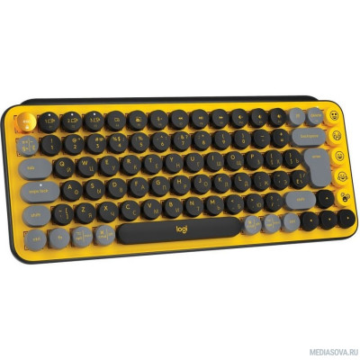  920-010716 Logitech Клавиатура беспроводная POP KEYS, Blast Yellow 