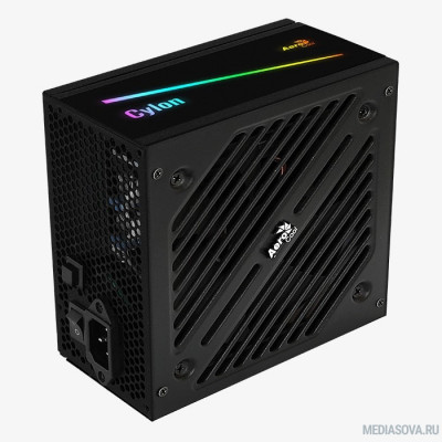 Блок питания Блок питания Aerocool ATX 400W CYLON 400 80+ (24+4+4pin) APFC 120mm fan color 4xSATA RTL