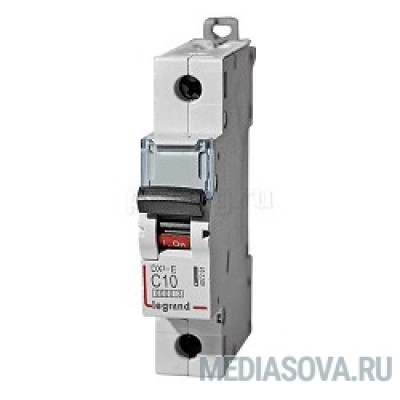 Legrand 407264 Автоматический выключатель DX3-E 6000 - 6 кА - тип характеристики C - 1П - 230/400 В~ - 20 А - 1 модуль
