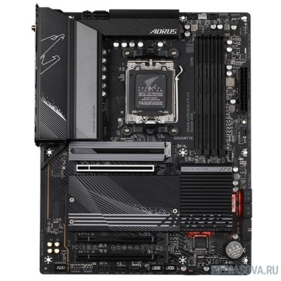 Материнская плата Gigabyte B650 AORUS ELITE AX  Socket AM5, AMD B650, 4xDDR5-5200, HDMI+DP, 3xPCI-Ex16, 4xSATA3(RAID 0/1/10), 3xM.2, 8 Ch Audio, 2.5GLan, WiFi, (4+4)xUSB2.0, (7+2)xUSB3.2, (0+1)xUSB3.2 Type-C™, ATX