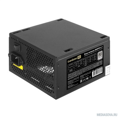 Блок питания Exegate EX292152RUS-OEM Блок питания 800W ExeGate 80 PLUS® 800PPH-LT-OEM (ATX, APFC, КПД 82% (80 PLUS), 12cm fan, 24pin, 2x(4+4)pin, PCIe, 5xSATA, 3xIDE, black, RTL)