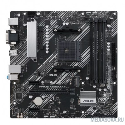 Материнская плата Asus PRIME A520M-A II RTL Soc-AM4 AMD A520 4xDDR4 mATX AC`97 8ch(7.1) GbLAN RAID+VGA+DVI+HDMI