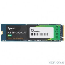 Apacer SSD M.2 256Gb PCIe Gen3x4, R3500/W1200 Mb/s, MTBF 1.8M, 3D NAND, NVMe AP256GAS2280P4U-1