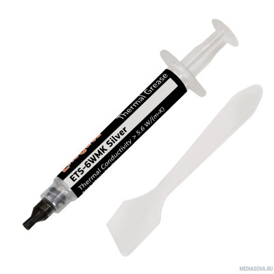  Exegate EX282346RUS Термопаста ETS-6WMK Silver, шприц с лопаткой, 2г
