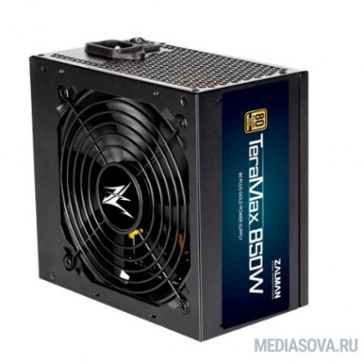 Блок питания Zalman ZM850-TMX (ATX 2.52, 850W, Active PFC, Full Cable Managment, 120mm fan, 80Plus Gold) Retail