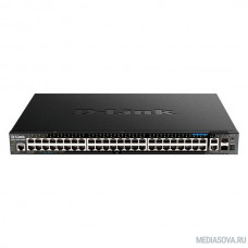 D-Link DGS-1520-52MP/A1A Управляемый L3 PoE-коммутатор, стек, 44x1000Base-T, 4x2.5GBase-T, 2x10GBase-T, 2x10GBase-X SFP+