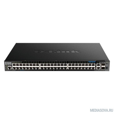  D-Link DGS-1520-52MP/A1A Управляемый L3 PoE-коммутатор, стек, 44x1000Base-T, 4x2.5GBase-T, 2x10GBase-T, 2x10GBase-X SFP+