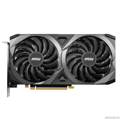 Видеокарта Видеокарта MSI PCI-E 4.0 RTX 3060 VENTUS 2X 8G OC NVIDIA GeForce RTX 3060 8192Mb 128 GDDR6 1807/15000 HDMIx1 DPx3 HDCP Ret