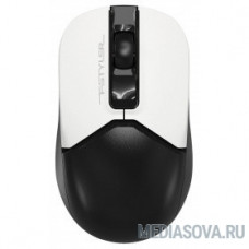 A-4Tech Мышь Fstyler FB12 черный/белый оптическая (1200dpi) беспроводная BT/Radio USB (3but) [1595332]