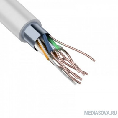  Rexant (01-0169) Кабель F/UTP, CAT 5E, ZH нг(А)-HF, (LSZH), 4х2х0,50 мм, 24AWG, внутренний, серый