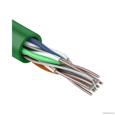  Rexant (01-0072) Кабель U/UTP, CAT 6, нг(А)-HFLTx 4х2х0,575 мм, 23AWG, внутренний, зеленый Rexant