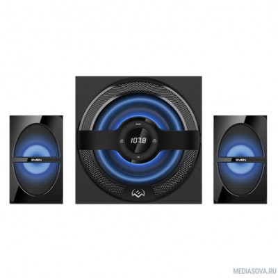  SVEN Колонки MS-2085 черный ( 60W, FM, USB/SD, Display, RC, Bluetooth)