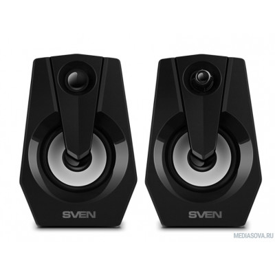  Колонки Sven 370,  2.0,  черный [sv-020552]
