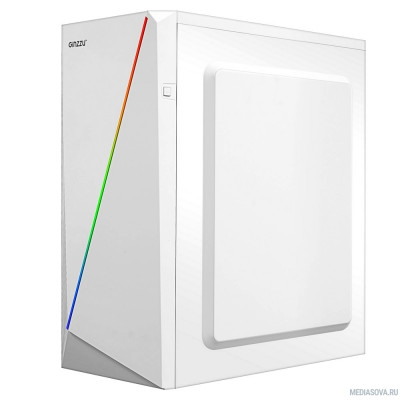  Ginzzu SL220 White  FAN 12LED USB3.0 Window w/o PSU 
