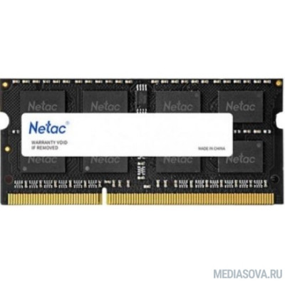 Оперативная память Память SO-DIMM DDR3L 8Gb PC12800 1600MHz CL11 1.35V Netac (NTBSD3N16SP-08)