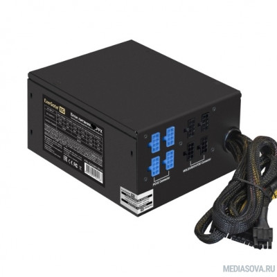 Блок питания Exegate EX292336RUS Блок питания 750W ExeGate 750PPX (ATX, APFC, КПД 80% (80 PLUS), 14cm fan, 20+4pin, 2x(4+4)pin, 6xPCI-E, 10xSATA, 4xIDE, Cable Management, black, RTL)