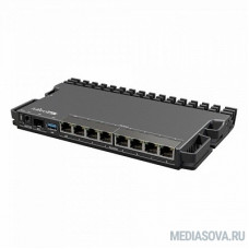 MikroTik RB5009UPr+S+IN Маршрутизатор CPU ARM64, 4 ядра 350-1400MHZ, 1GB RAM, 7*1Gbit RJ45, 1*2.5gbit RJ45, PoE out 1-7port