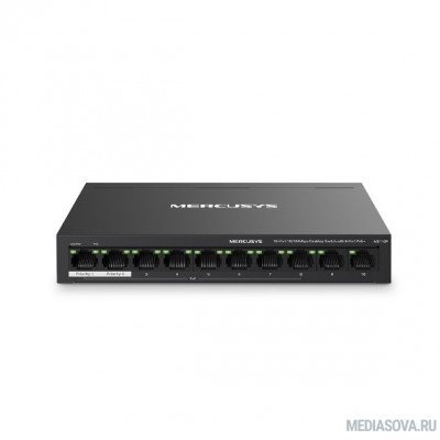  Mercusys MS110P Настольный коммутатор с 10 портами 10/100 Мбит/с (8 портов PoE+)