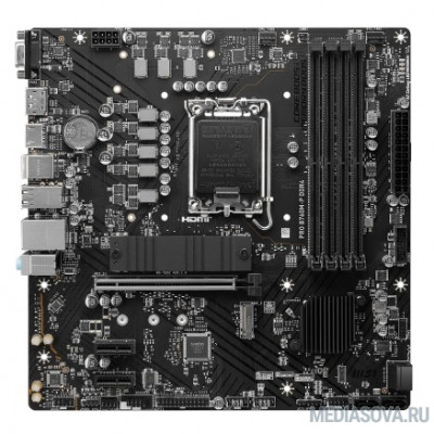 Материнская плата MSI PRO B760M-P DDR4 LGA1700, 4xDDR4 4xSATA3 RAID 2xM.2 HDMI DP mATX RTL