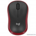  Мышь Wireless Logitech M185 черная/красная, оптическая, 1000dpi, 2.4 GHz/USB-ресивер