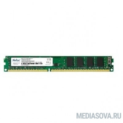 Оперативная память Память DIMM DDR3 8Gb PC12800 1600MHz CL11 Netac 1.5V (NTBSD3P16SP-08)