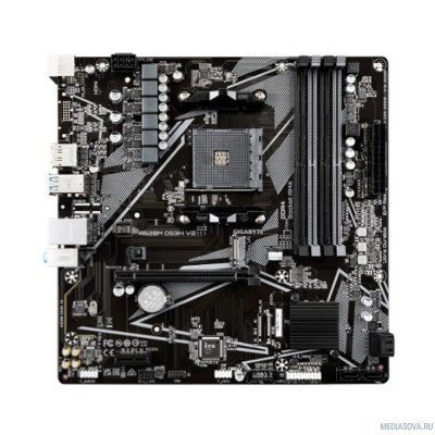 Материнская плата Gigabyte A520M DS3H V2 SocketAM4, AMD A520, mATX, Ret
