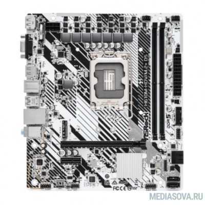 Материнская плата ASROCK H610M-HDV/M.2+ D5 LGA 1700, Intel H610, mATX RTL