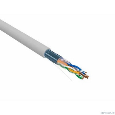 REXANT (01-0143-R) Кабель витая пара F/UTP, CAT 5e, PVC, 4PR, 24AWG, INDOOR, SOLID, серый, 305м