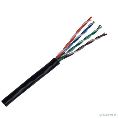  Кабель витая пара Bion BCL-U5510-181 U/UTP, кат.5e, 4x2x0,51 мм AWG 24, медь, одножильный, PVC, для внутренней прокладки, 305м, серый