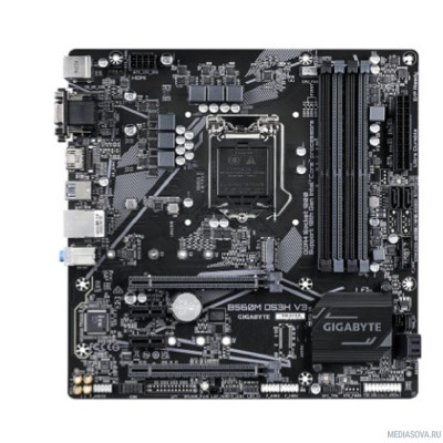Материнская плата Gigabyte B560M DS3H V3 LGA 1200, Intel H470, mATX RTL