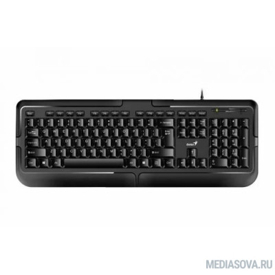  Клавиатура Genius Smart KB-118, Черный, проводная, USB, 104 клавиши, регулировка наклона [31310051402]