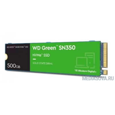  WD SSD Green SN350 NVMe, 500GB, M.2(22x80mm), NVMe, PCIe 3.0 x4, 3D TLC, WDS500G2G0C