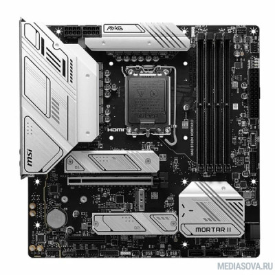 Материнская плата Материнская плата MSI MAG B760M MORTAR II Soc-1700 Intel B760 4xDDR5 mATX AC`97 8ch(7.1) 2.5Gg+HDMI+DP
