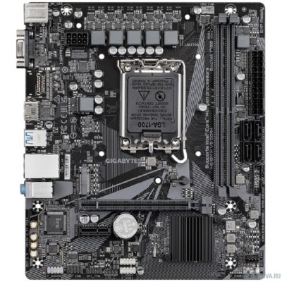 Материнская плата Gigabyte H610M H V3 DDR4 1700 Intel H610 2xDDR4 mATX AC`97 8ch(7.1) GbLAN+VGA+HDMI