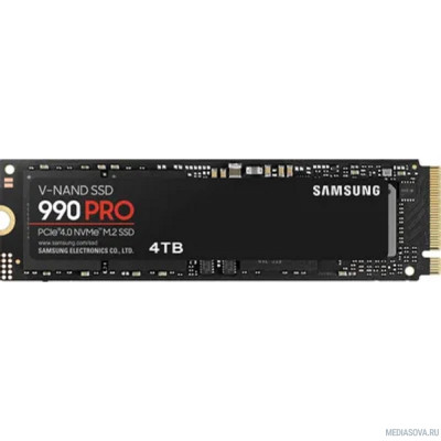  SSD M.2 2280 Samsung MZ-V9P4T0BW 990 PRO 4TB PCIe Gen 4.0 x4 NVMe 2.0 V-NAND TLC