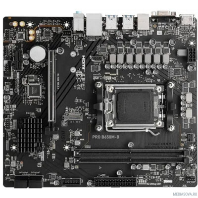 Материнская плата Материнская плата MSI PRO B650M-B, SocketAM5, AMD B650, mATX, Ret