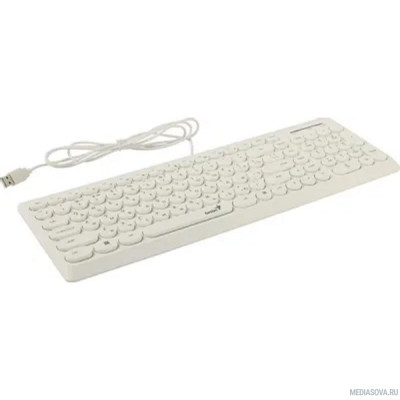  Клавиатура проводная Genius SlimStar Q200 white USB (31310020412)